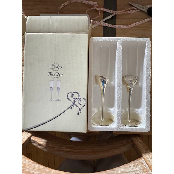 Lenox True Love Champagne Flute Pair - Picture 1 of 5